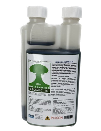 Atomic 15 LOW FOAMING Sanitiser