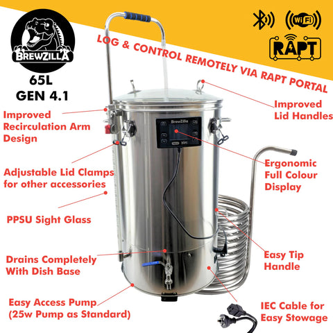 Brewzilla Gen 4.1 - 65 litre brewing system