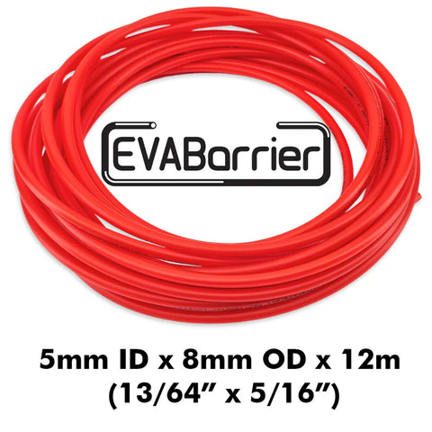 EVABarrier Beer Line 12 metre roll (5mm I.D X 8MM OD)-RED