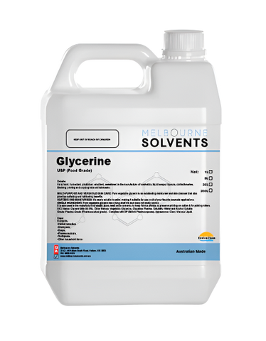 Glycerine - Organic 100% food grade 1 litre -20 litre