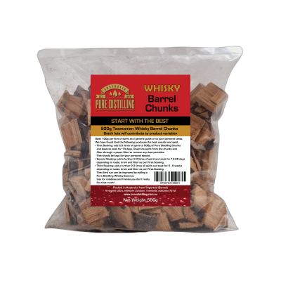 Whiskey Barrel oak chunks - Pure Distilling