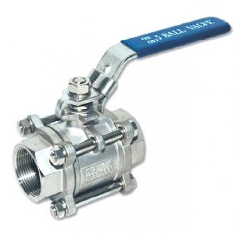 Ball valve 3 piece Stainless Steel