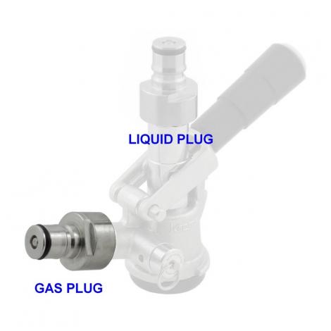 Ball Lock Adapter for Keg coupler (GAS)