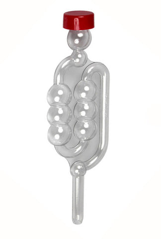 Bubbler airlock with cap