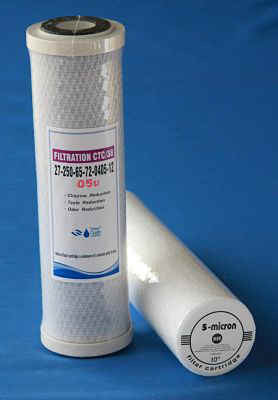 Water Filter Cartridges, high capacity twin pair