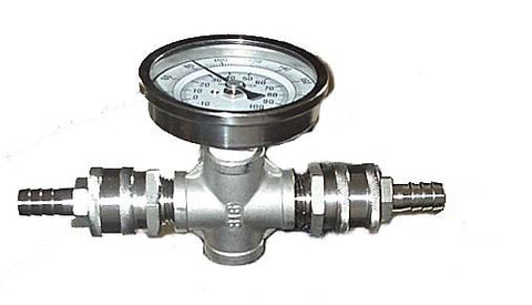 In-line dial thermometer