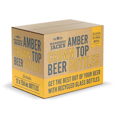 Amber glass beer bottles - 750ml