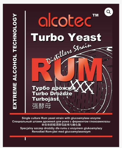 ALCOTEC RUM YEAST with glucoamylase enzyme