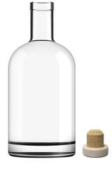 Spirit Bottle Glass with stopper