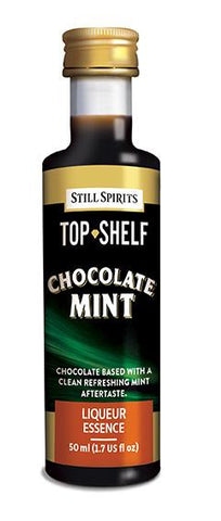 Top Shelf Chocolate Mint liqueur