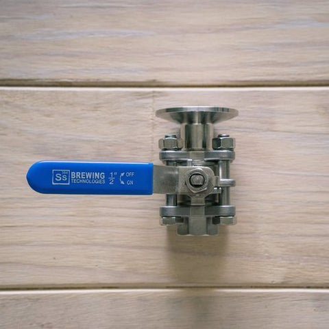 Ball Valve 1/2" ID 1.5" TC to 1/2" Female