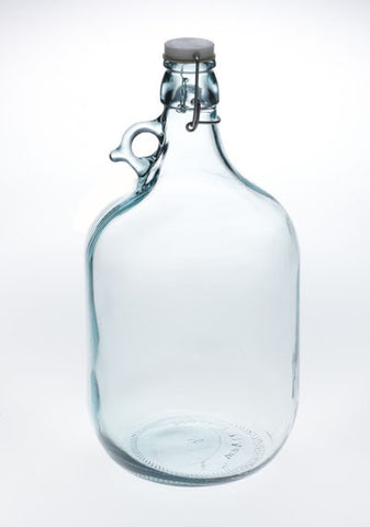 5 litre Demijohn with swing clip lid (made in Italy)