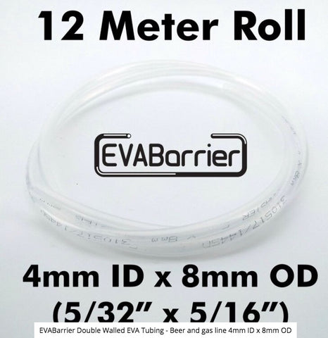 EVABarrier Beer Line 12 metre roll (4mm I.D X 8MM OD)