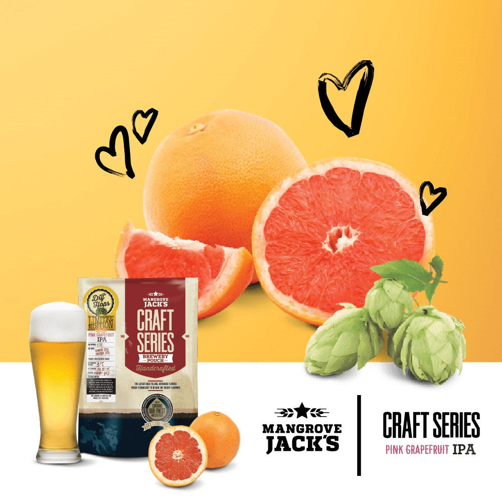 ibrew Mangrove Jacks Craft Series Pink Grapefruit IPA