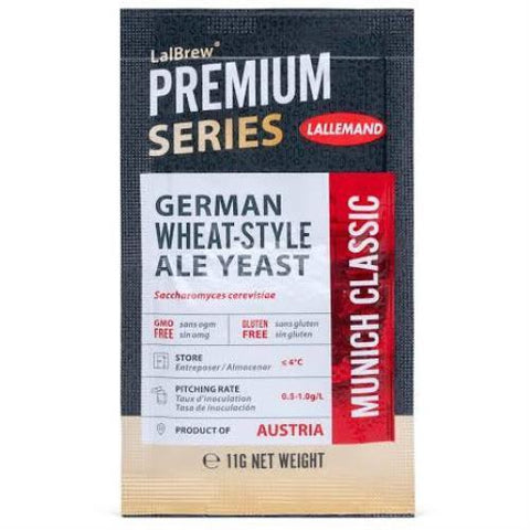 Munich 'CLASSIC' Wheat beer yeast. 11gm & 500gm sachets