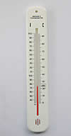 Thermometer plastic backed