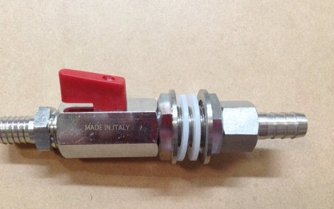 mini ball valve kit (suitable for kettle or esky style mash tun)
