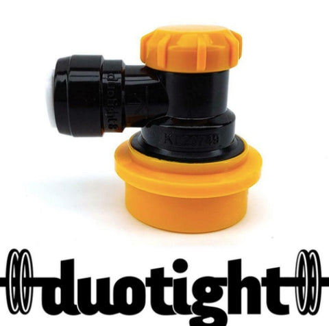 Duotight Ball Lock Disconnect (Black + Yellow/Liquid)