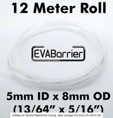 EVABarrier Beer Line 12 metre roll (5mm I.D X 8MM OD)