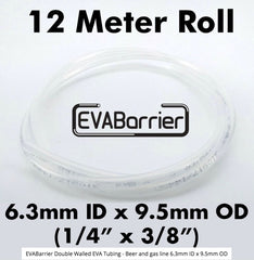 EVABarrier Beer Line 12 metre roll (6.3mm I.D X 9.5MM OD)