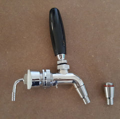 Forward sealing stainless steel faucet