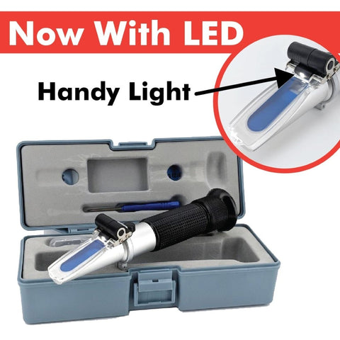 Refractometer with LED light