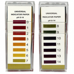 pH test PAPER strips Universal 0-14
